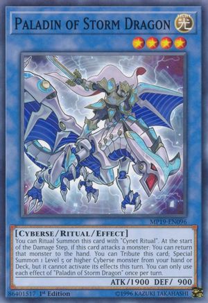 Image of Paladin of Storm Dragon (MP19-EN096) - 2019 Gold Sarcophagus Tin Mega Pack 1st Edition