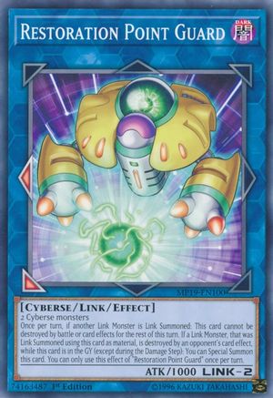 Image of Restoration Point Guard (MP19-EN100) - 2019 Gold Sarcophagus Tin Mega Pack 1st Edition