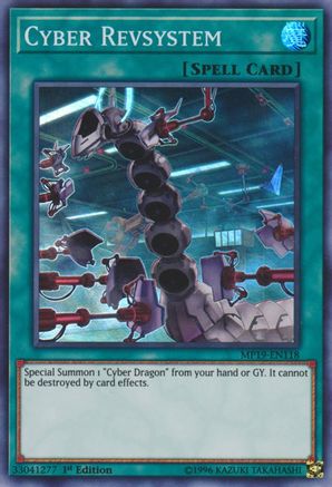 Image of Cyber Revsystem (MP19-EN118) - 2019 Gold Sarcophagus Tin Mega Pack 1st Edition