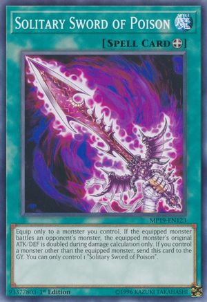 Image of Solitary Sword of Poison (MP19-EN123) - 2019 Gold Sarcophagus Tin Mega Pack Unlimited