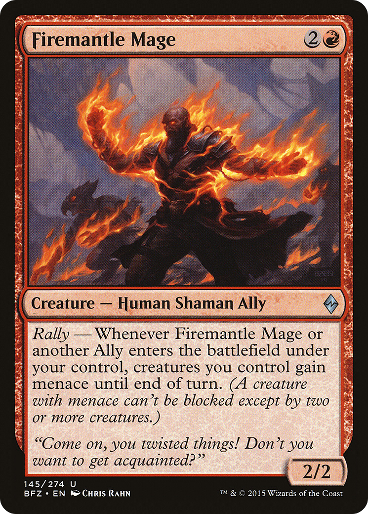 Image of Firemantle Mage (BFZ-145) - Battle for Zendikar Foil