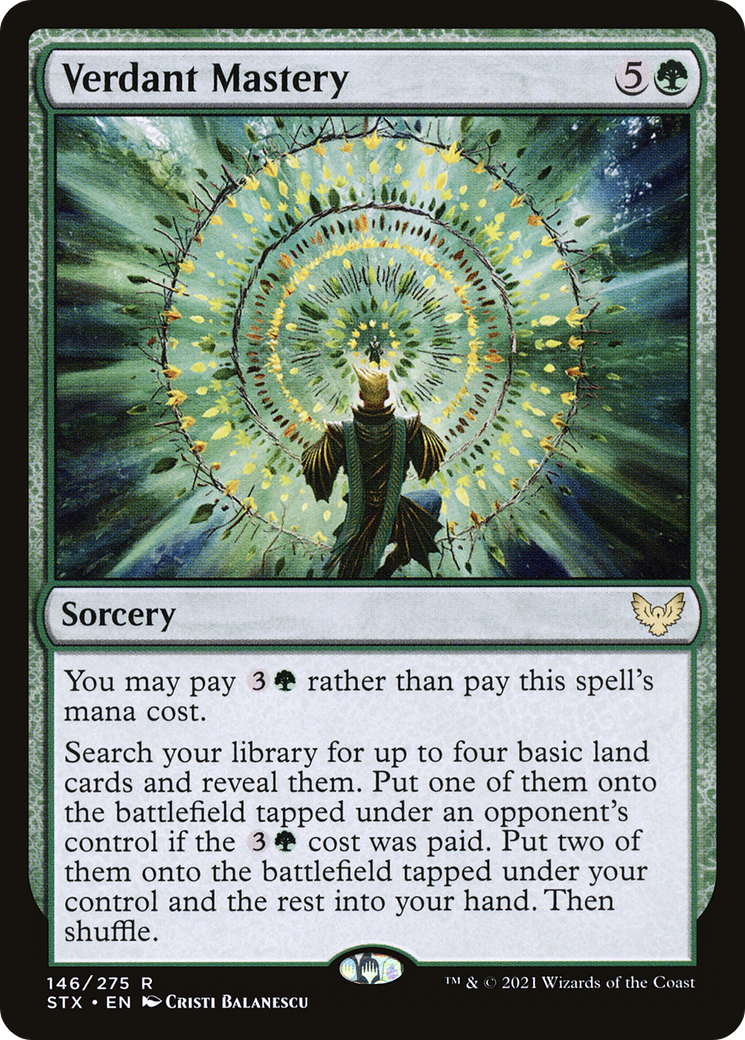 Image of Verdant Mastery (STX-146) - Strixhaven: School of Mages