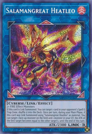 Image of Salamangreat Heatleo (MP19-EN186) - 2019 Gold Sarcophagus Tin Mega Pack 1st Edition