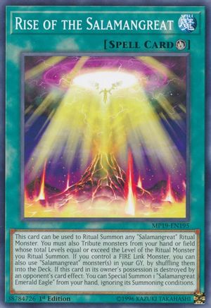 Image of Rise of the Salamangreat (MP19-EN195) - 2019 Gold Sarcophagus Tin Mega Pack 1st Edition