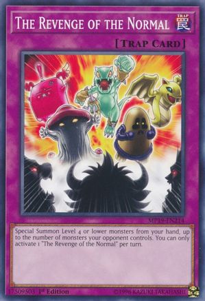 Image of The Revenge of the Normal (MP19-EN214) - 2019 Gold Sarcophagus Tin Mega Pack 1st Edition