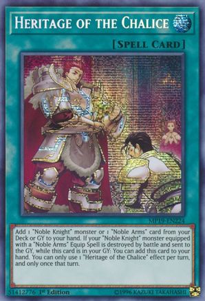 Image of Heritage of the Chalice (MP19-EN224) - 2019 Gold Sarcophagus Tin Mega Pack 1st Edition