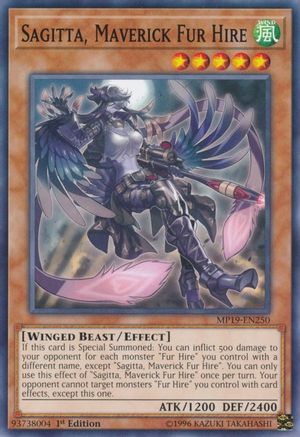 Image of Sagitta, Maverick Fur Hire (MP19-EN250) - 2019 Gold Sarcophagus Tin Mega Pack Unlimited