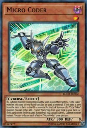 Image of Micro Coder (LOD2-EN002) - Yu-Gi-Oh! Video Game Promotional Cards Unlimited