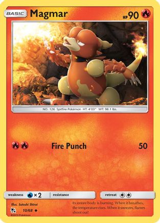 Image of Magmar 010/68  Hidden Fates - Uncommon
