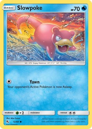 Image of Slowpoke 012/68  Hidden Fates - Common