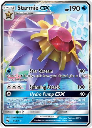 Image of Starmie GX 014/68  - Holofoil Hidden Fates - Ultra Rare