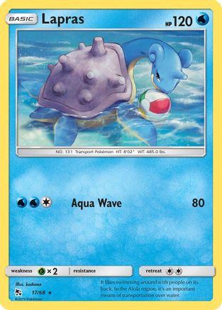 Image of Lapras 017/68  Hidden Fates - Rare