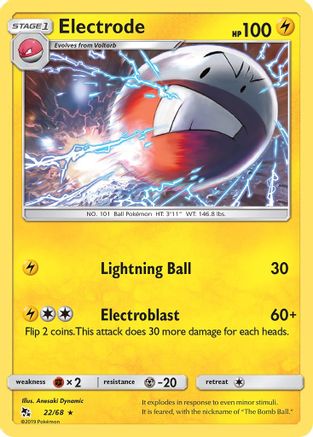 Image of Electrode 022/68  Hidden Fates - Rare
