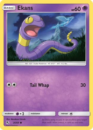 Image of Ekans (26) 026/68  Hidden Fates - Common