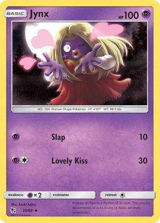 Image of Jynx 030/68  - Reverse Holofoil Hidden Fates - Uncommon