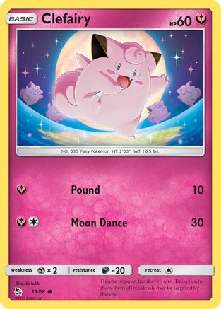 Image of Clefairy (39) 039/68  Hidden Fates - Common