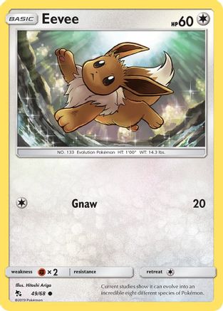 Image of Eevee (49) 049/68  Hidden Fates - Common