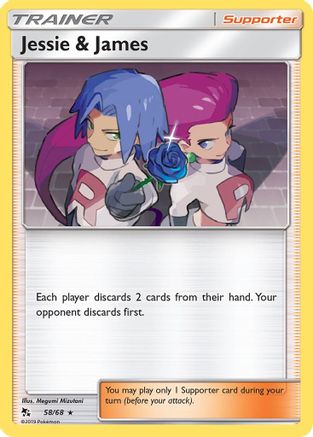 Image of Jessie & James 058/68  - Reverse Holofoil Hidden Fates - Holo Rare