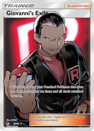 Image of Giovanni's Exile (Full Art) 067/68  - Holofoil Hidden Fates - Ultra Rare