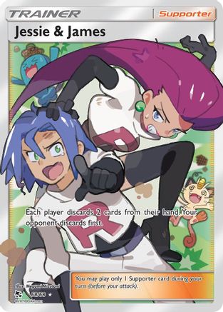 Image of Jessie & James (Full Art) 068/68  - Holofoil Hidden Fates - Ultra Rare