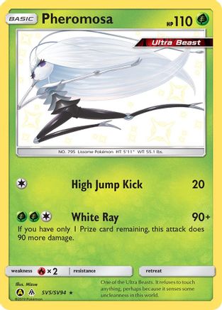 Image of Pheromosa SV5/SV94  - Holofoil Hidden Fates Shiny Vault - Shiny Holo Rare