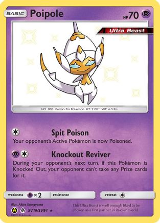 Image of Poipole SV19/SV94  - Holofoil Hidden Fates Shiny Vault - Shiny Holo Rare