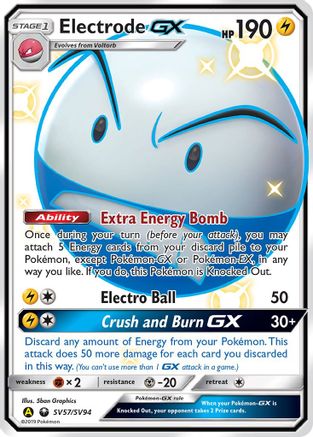 Image of Electrode GX SV57/SV94  - Holofoil Hidden Fates Shiny Vault - Shiny Holo Rare