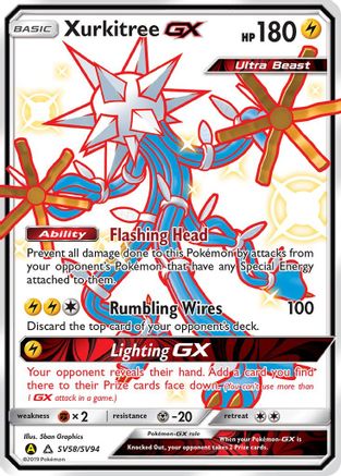 Image of Xurkitree GX SV58/SV94  - Holofoil Hidden Fates Shiny Vault - Shiny Holo Rare
