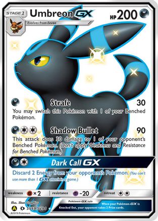 Image of Umbreon GX SV69/SV94  - Holofoil Hidden Fates Shiny Vault - Shiny Holo Rare