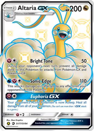 Image of Altaria GX SV77/SV94  - Holofoil Hidden Fates Shiny Vault - Shiny Holo Rare