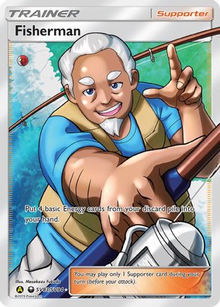 Image of Fisherman SV83/SV94  - Holofoil Hidden Fates Shiny Vault - Shiny Holo Rare