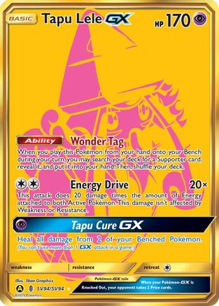 Image of Tapu Lele GX SV94  - Holofoil Hidden Fates Shiny Vault - Shiny Holo Rare