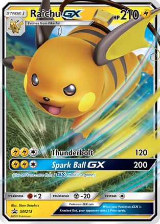 Image of Raichu GX SM213  - Holofoil SM Promos - Promo