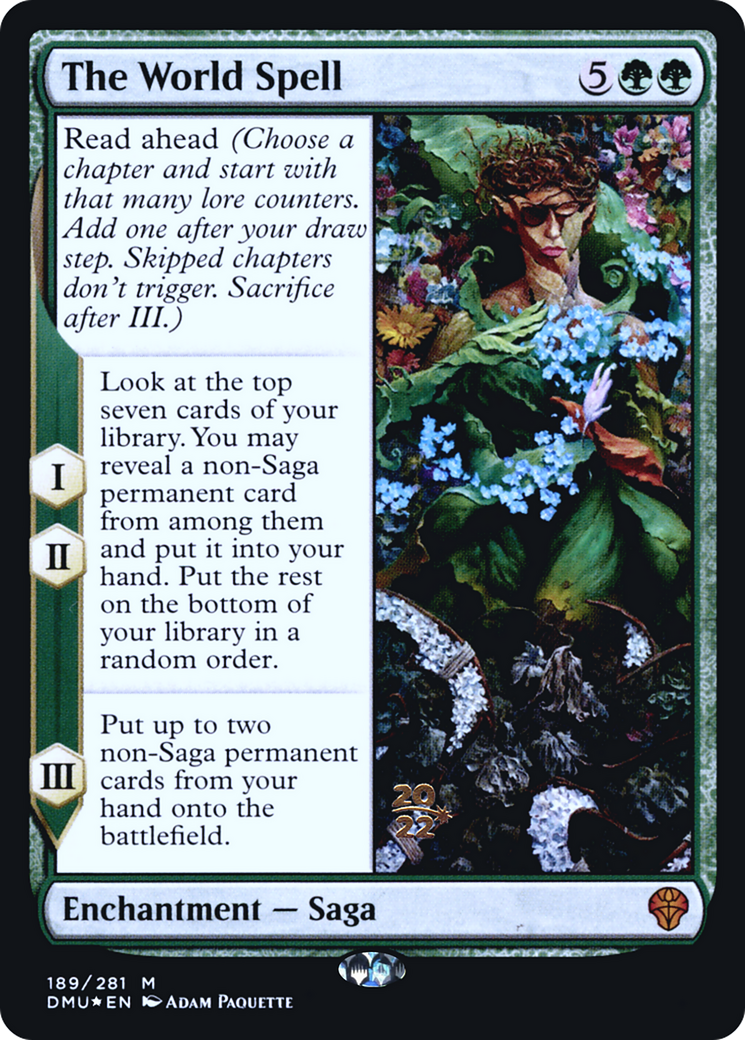 Image of The World Spell (PRE-189S) - Dominaria United Promos Foil