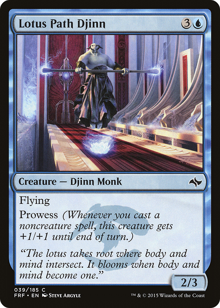 Image of Lotus Path Djinn (FRF-039) - Fate Reforged Foil