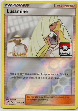 Image of Lusamine 153a/156  - Reverse Holofoil League & Championship Cards - Promo