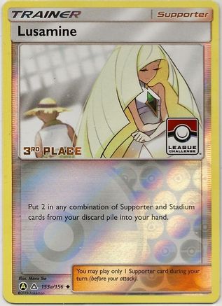 Image of Lusamine 153a/156  - Reverse Holofoil League & Championship Cards - Promo
