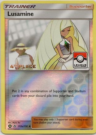 Image of Lusamine 153a/156  - Reverse Holofoil League & Championship Cards - Promo