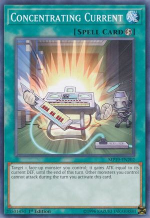 Image of Concentrating Current (MP19-EN202) - 2019 Gold Sarcophagus Tin Mega Pack Unlimited