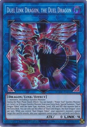Image of Duel Link Dragon, the Duel Dragon (SR) (YCSW-EN012) - Yu-Gi-Oh! Championship Series Prize Cards Limited