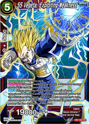 Image of SS Vegeta, Exploiting Weakness (DB1-002) - Draft Box 04  Dragon Brawl
