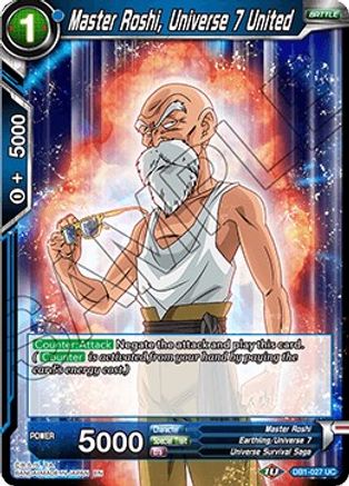 Image of Master Roshi, Universe 7 United (DB1-027) - Draft Box 04  Dragon Brawl