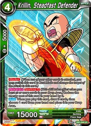 Image of Krillin, Steadfast Defender (DB1-049) - Draft Box 04  Dragon Brawl Foil