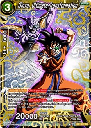 Image of Ginyu, Ultimate Transformation (DB1-077) - Draft Box 04  Dragon Brawl