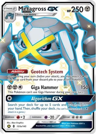 Image of Metagross GX 157a/145  - Holofoil Alternate Art Promos - Promo