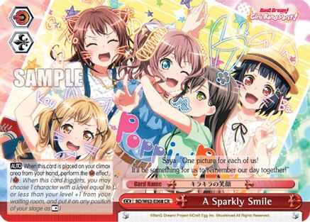 Image of A Sparkly Smile (BD/W63-E068 CR) - BanG Dream! Girls Band Party! Vol.2