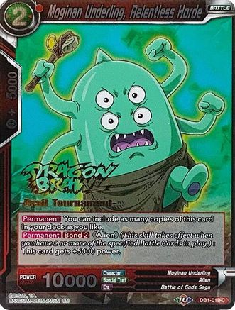 Image of Moginan Underling, Relentless Horde (Dragon Brawl Draft Tournament Gold Stamped) (DB1-018) - Promotion Cards