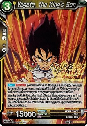 Image of Vegeta, the King's Son (Dragon Brawl Draft Tournament Gold Stamped) (DB1-067) - Promotion Cards Foil