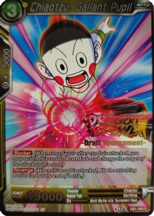 Image of Chiaotzu, Gallant Pupil (Dragon Brawl Draft Tournament Gold Stamped) (DB1-069) - Promotion Cards