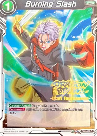 Image of Burning Slash (Dragon Brawl Draft Tournament Gold Stamped) (DB1-087) - Promotion Cards